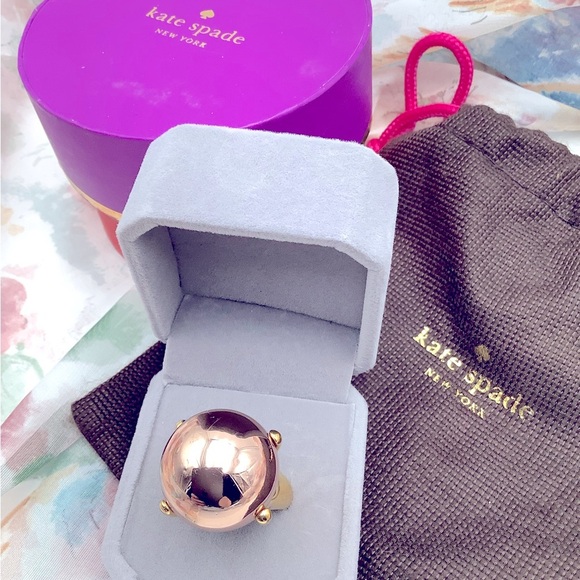Kate Spade Rose Gold Sphere Ring size 7 - Picture 4 of 5